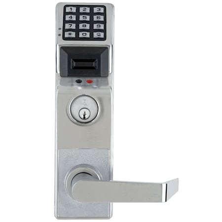 Pushbutton Mortise Lock With Deadbolt, With Prox Reader, 300 Users, 40,000 Event Audit Trail, Weathe